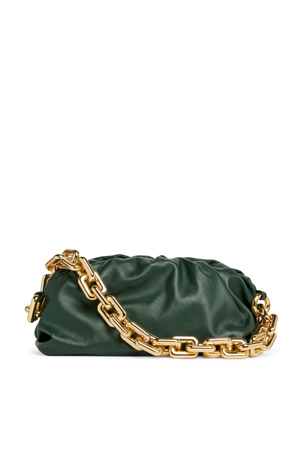 Chain Leather Pouch